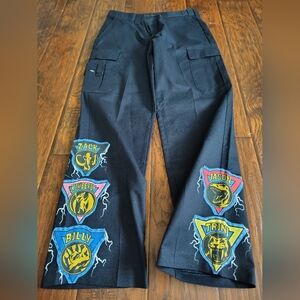 Custom 90s Power Rangers x Dickies blue cargo pants Size 34